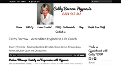 Desktop Screenshot of cathybarrowhypnosis.com