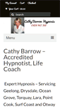Mobile Screenshot of cathybarrowhypnosis.com
